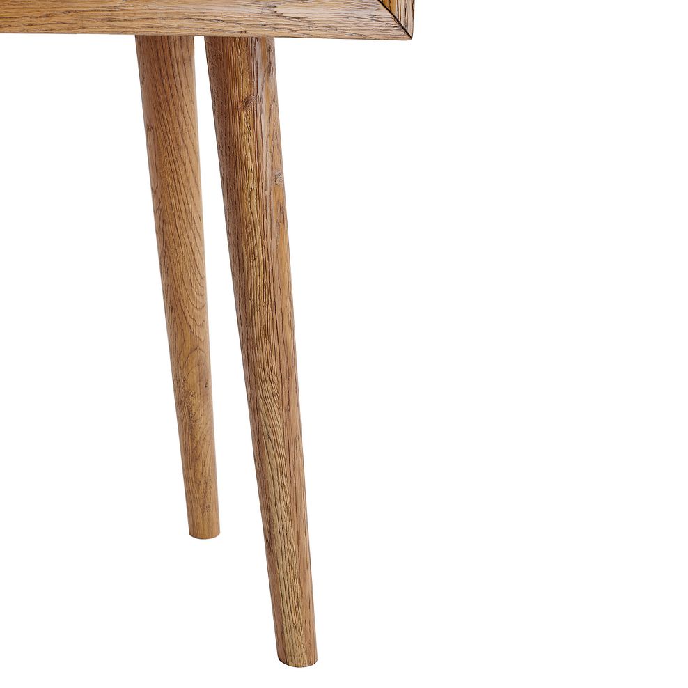 Parquet Brushed and Glazed Oak Console Table 7