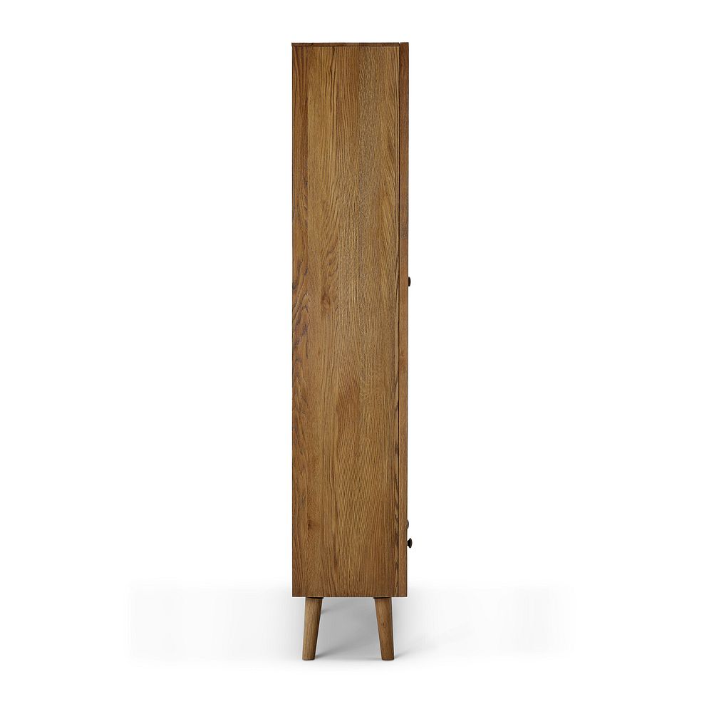 Parquet Brushed and Glazed Oak Glazed Display Cabinet 6