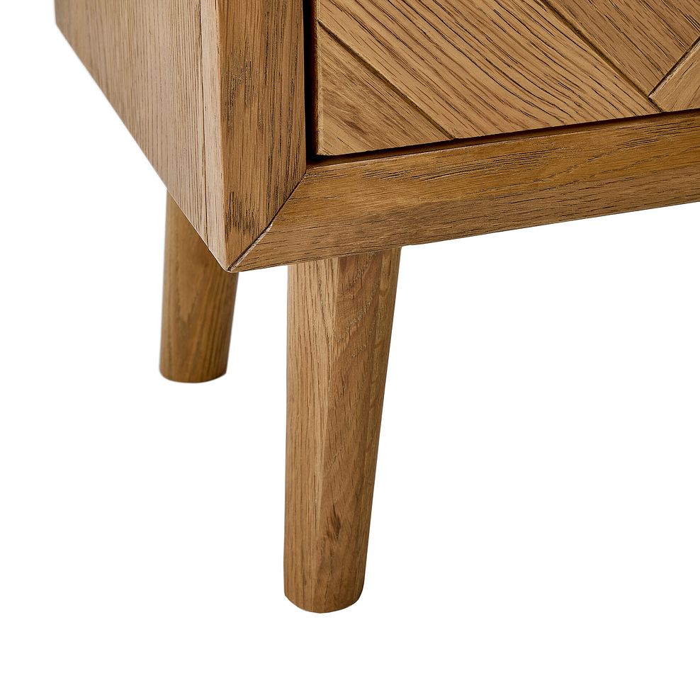 Parquet Brushed and Glazed Oak Glazed Display Cabinet 8