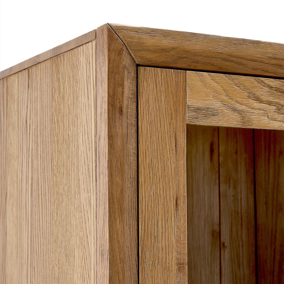 Parquet Brushed and Glazed Oak Glazed Display Cabinet 9