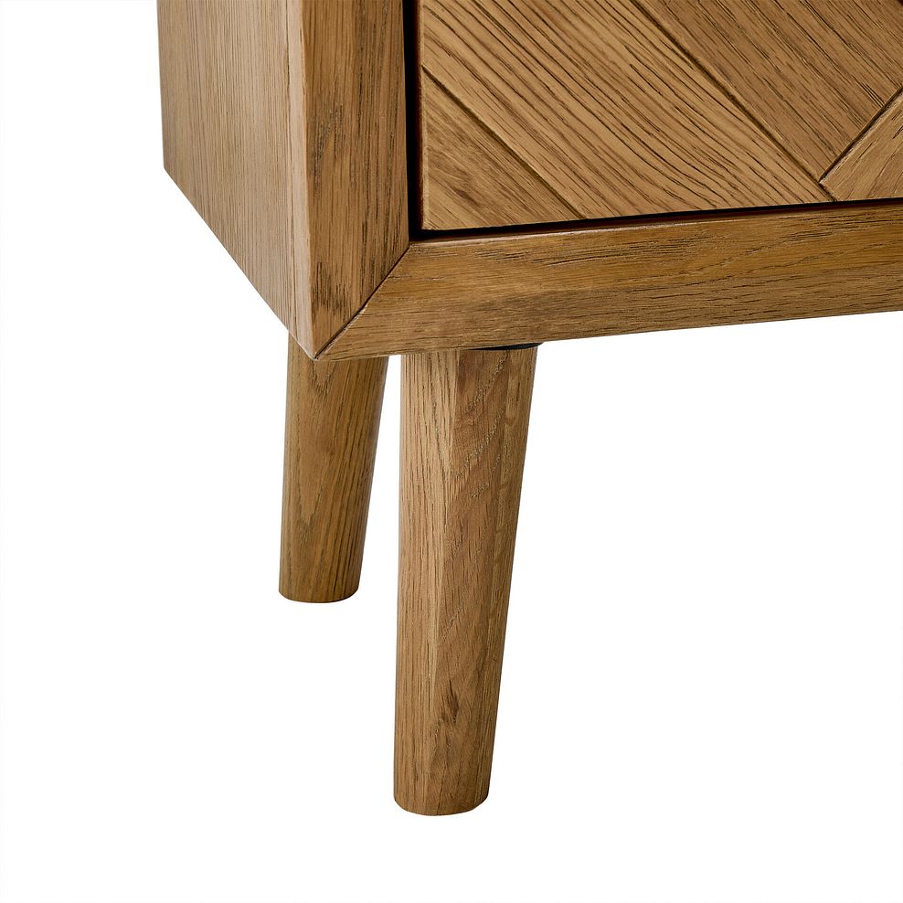 Parquet Brushed and Glazed Oak Glazed Display Cabinet 12