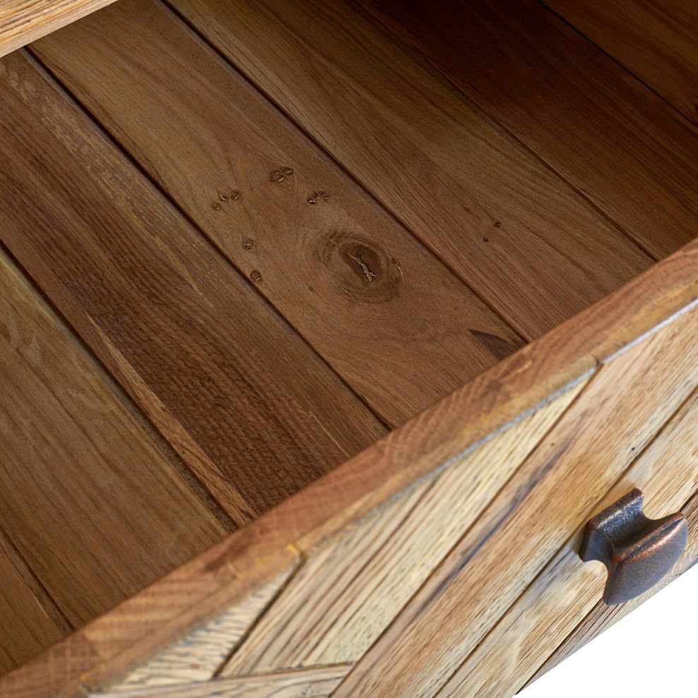 Parquet Brushed and Glazed Oak Triple Wardrobe 5