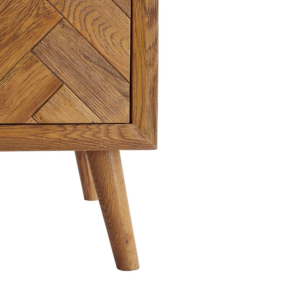 Parquet Brushed and Glazed Oak Triple Wardrobe 6