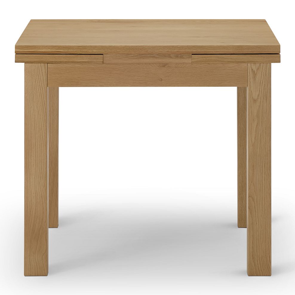 Pembroke Natural Extending Dining Table and 4 Modern Natural Oak Chairs with Verona Green Fabric 4