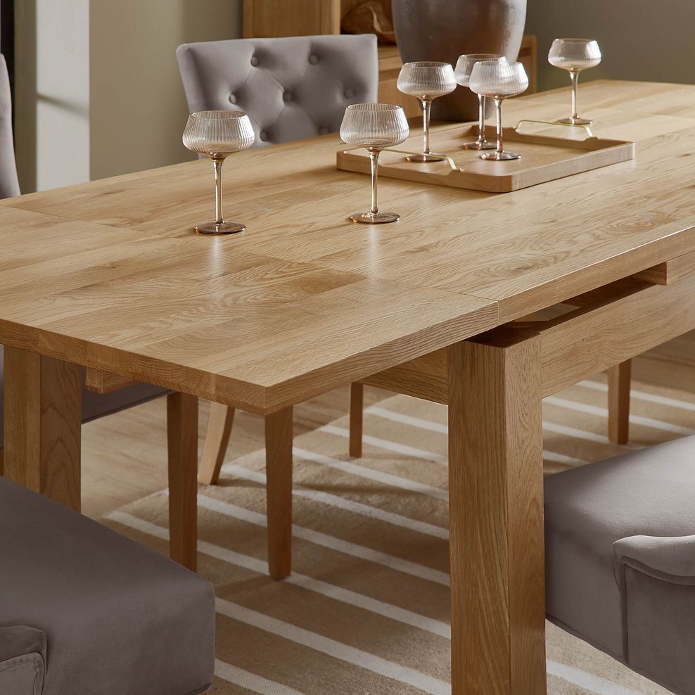 Pembroke Natural Solid Oak Extending Dining Table 140-220cm 4