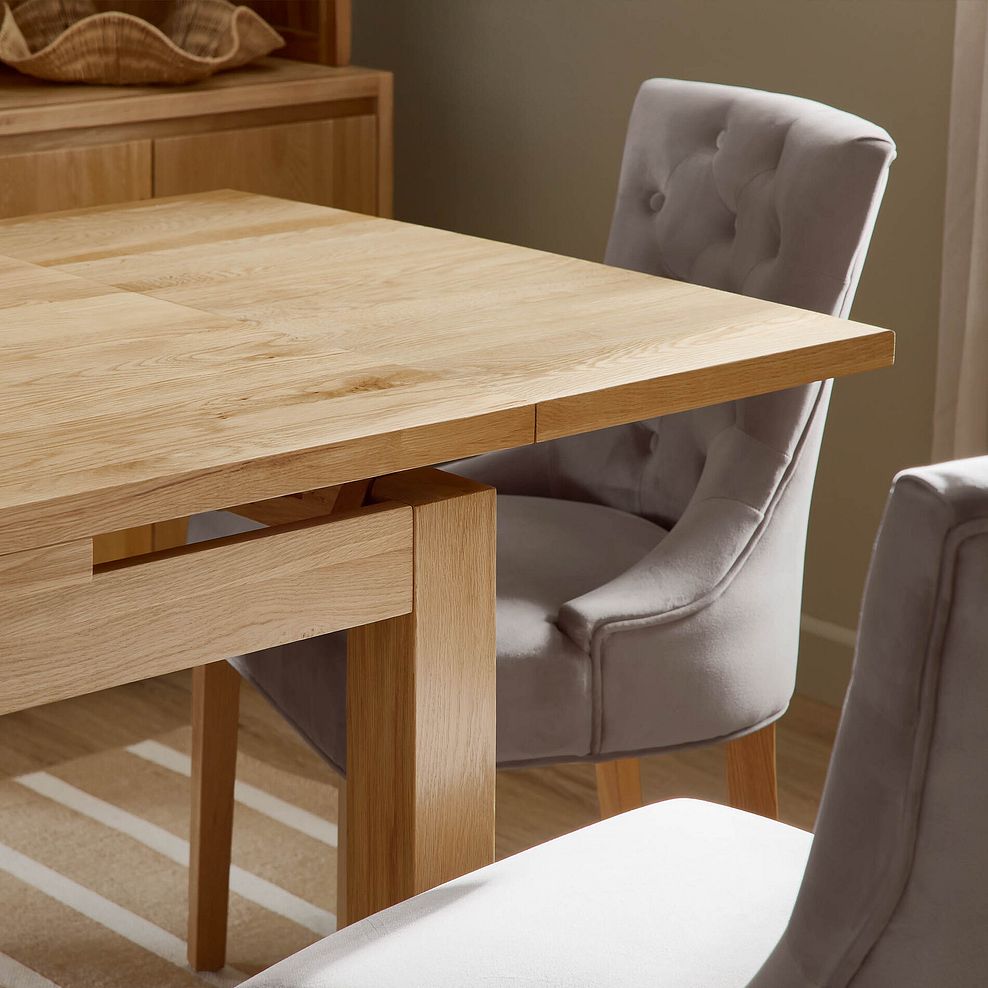 Pembroke Natural Solid Oak Extending Dining Table 140-220cm 5