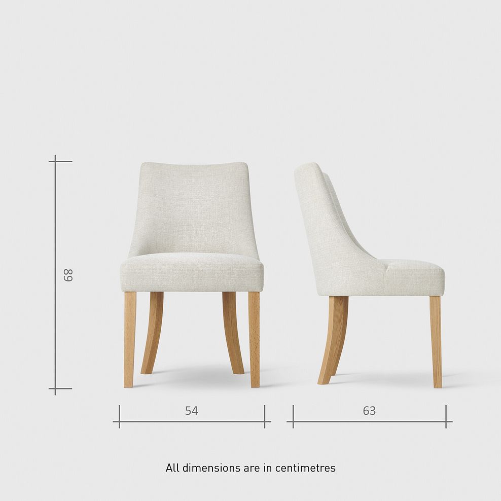 Pembroke Natural Solid Oak Extending Dining Table 140-220cm with 6 Zola Chairs 11