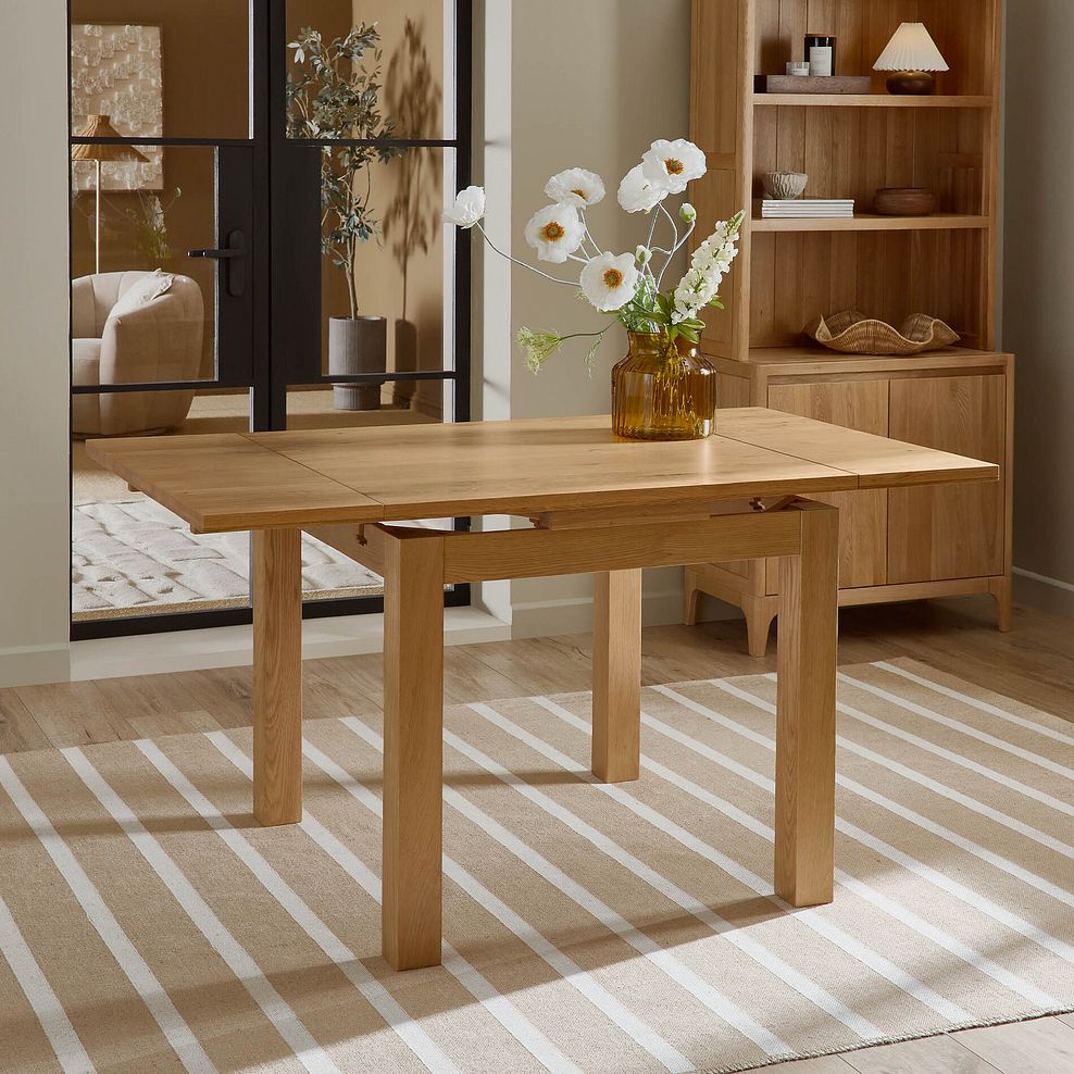 Pembroke Natural Solid Oak Extending Dining Table 90-150cm 2
