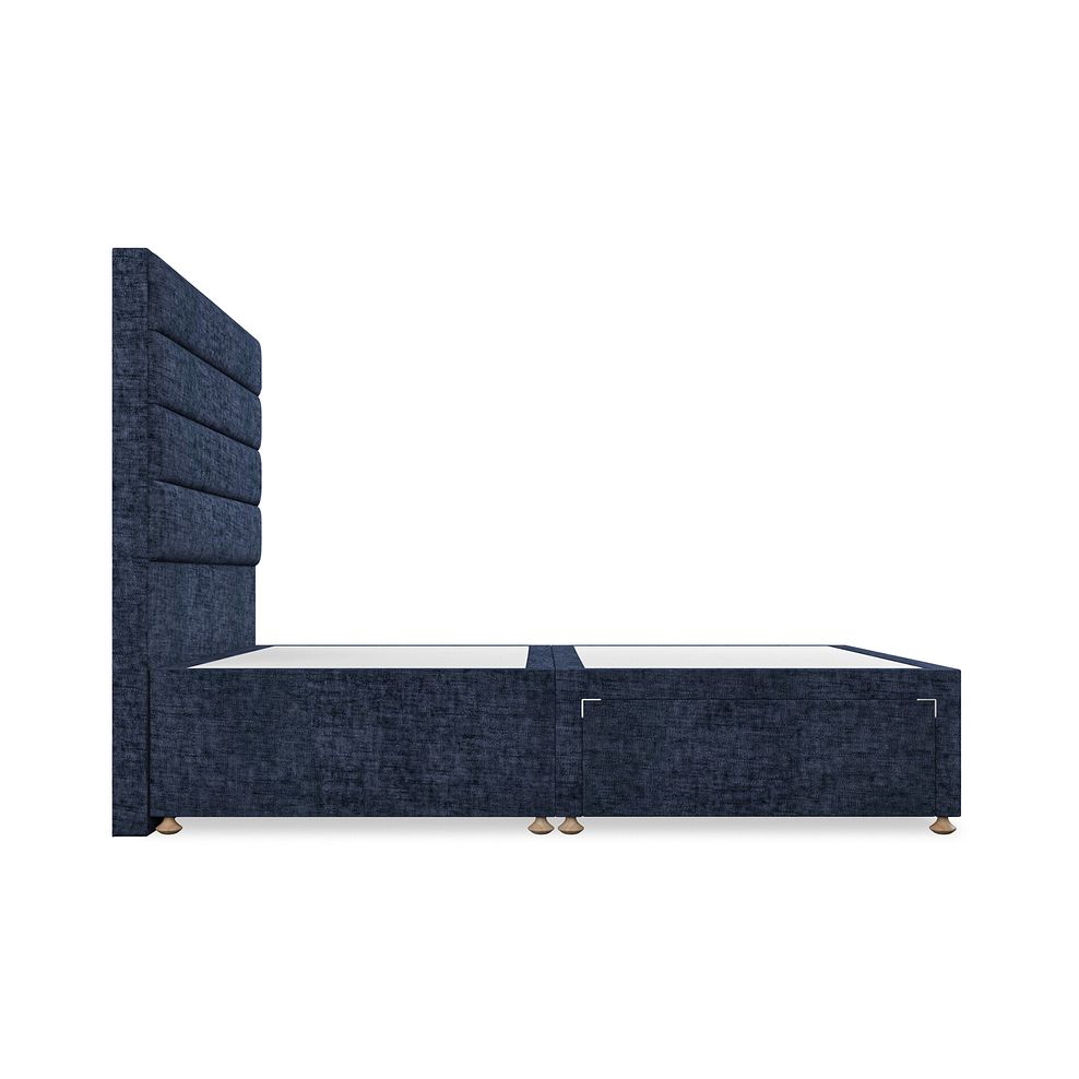 Penryn Double 2 Drawer Divan Bed in Brooklyn Fabric - Hummingbird Blue 4