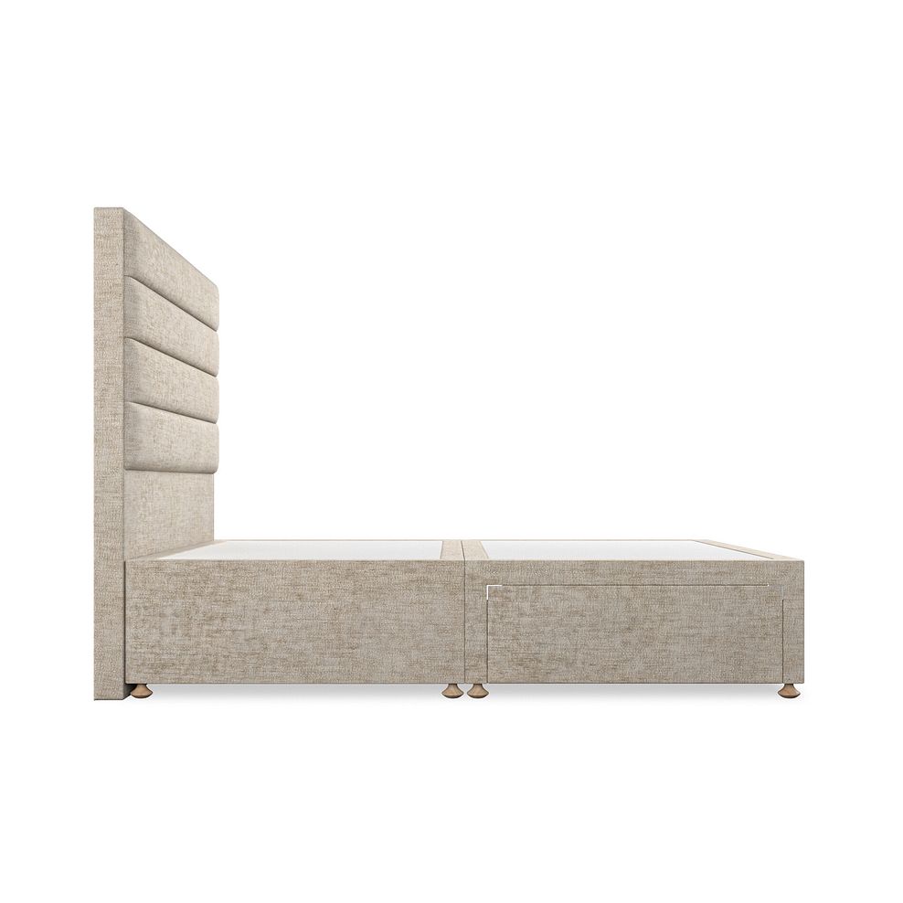 Penryn Double 2 Drawer Divan Bed in Brooklyn Fabric - Quill Grey 4