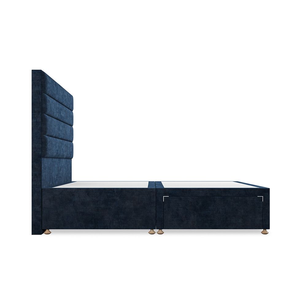 Penryn Double 2 Drawer Divan Bed in Heritage Velvet - Royal Blue 4