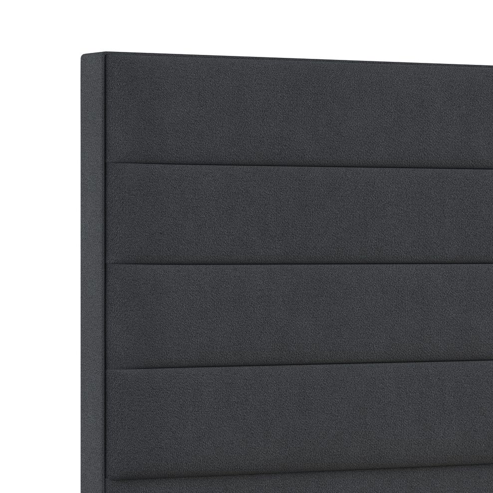Penryn Double 2 Drawer Divan Bed in Venice Fabric - Anthracite Thumbnail 5