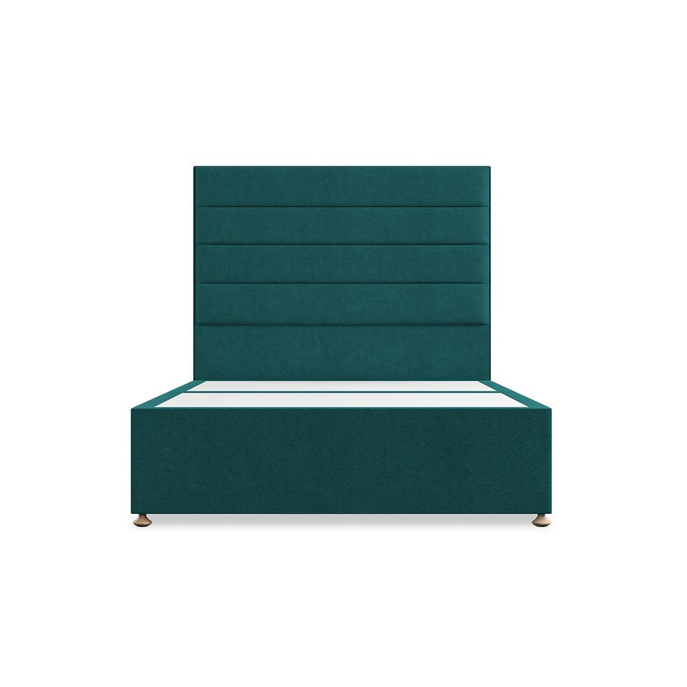 Penryn Double 2 Drawer Divan Bed in Venice Fabric - Teal 3