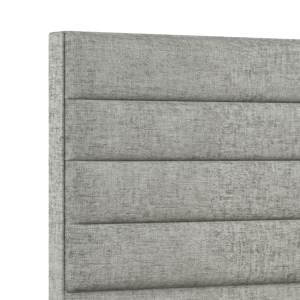 Penryn Double 4 Drawer Divan Bed in Brooklyn Fabric - Fallow Grey 5