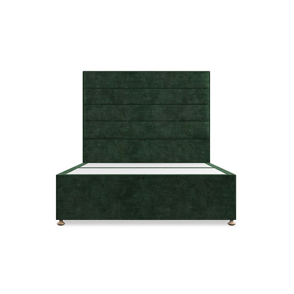 Penryn Double 4 Drawer Divan Bed in Heritage Velvet - Bottle Green 3