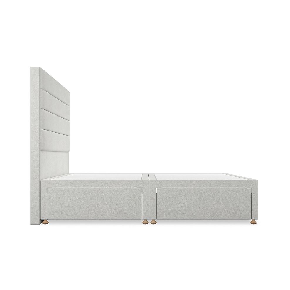 Penryn Double 4 Drawer Divan Bed in Venice Fabric - Silver 4