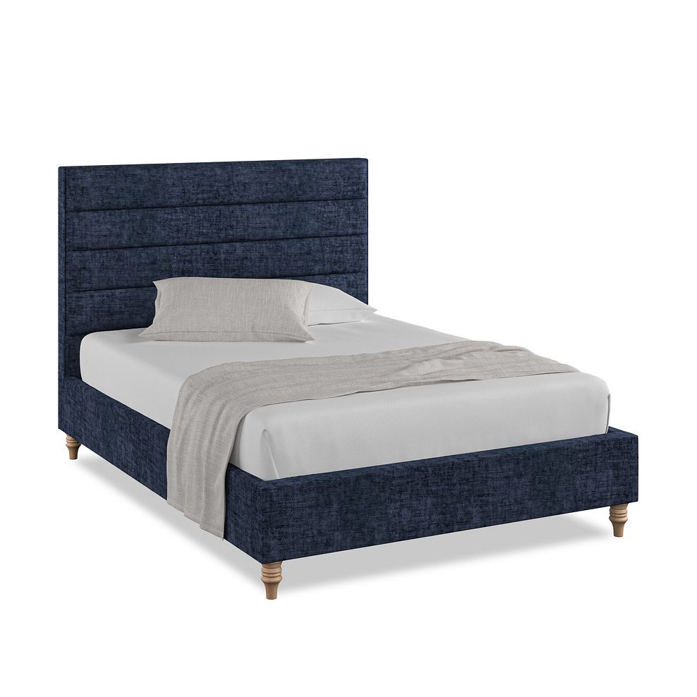 Penryn Double Bed in Brooklyn Fabric - Hummingbird Blue 1
