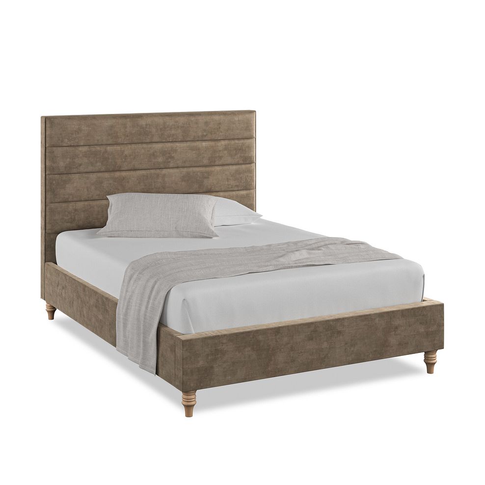 Penryn Double Bed in Heritage Velvet - Cedar 1