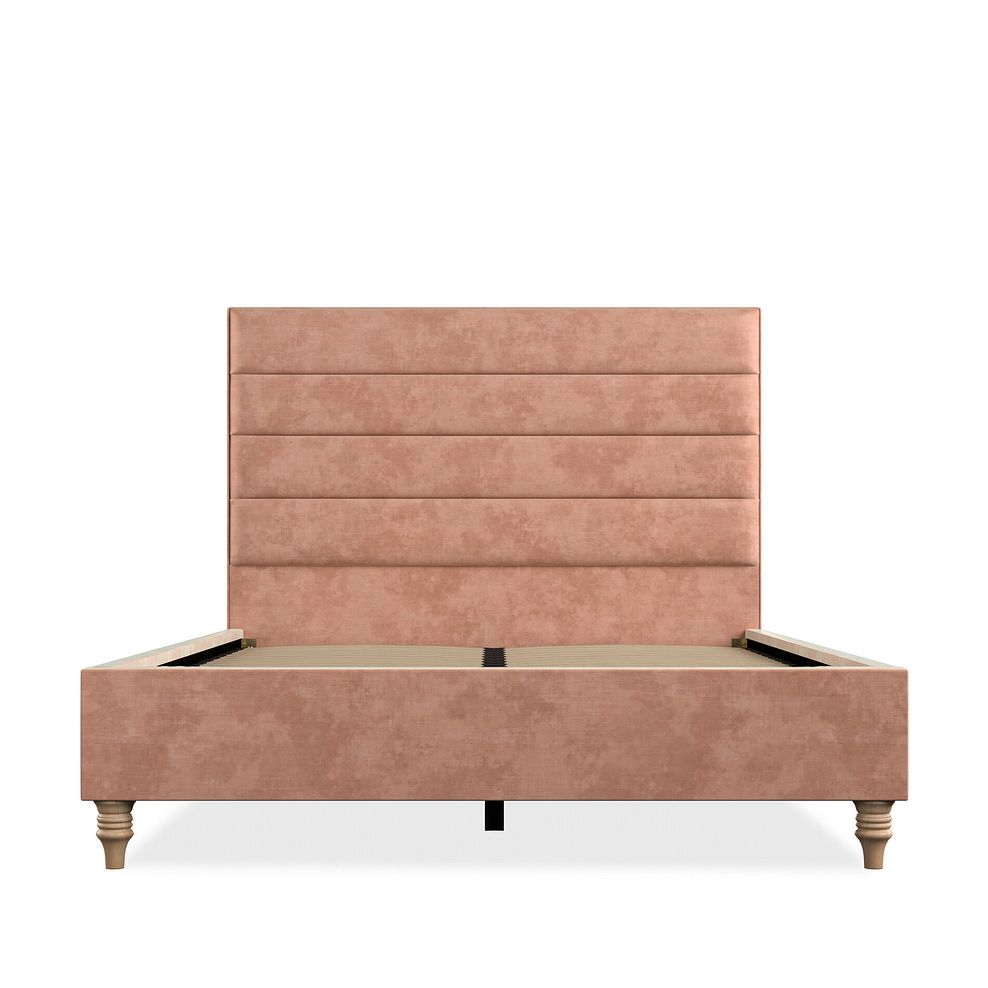 Penryn Double Bed in Heritage Velvet - Powder Pink 3