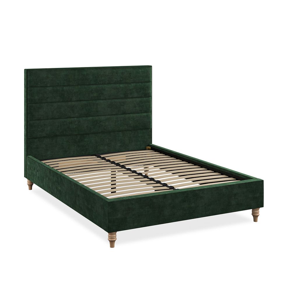 Penryn Double Bed in Heritage Velvet - Bottle Green 5