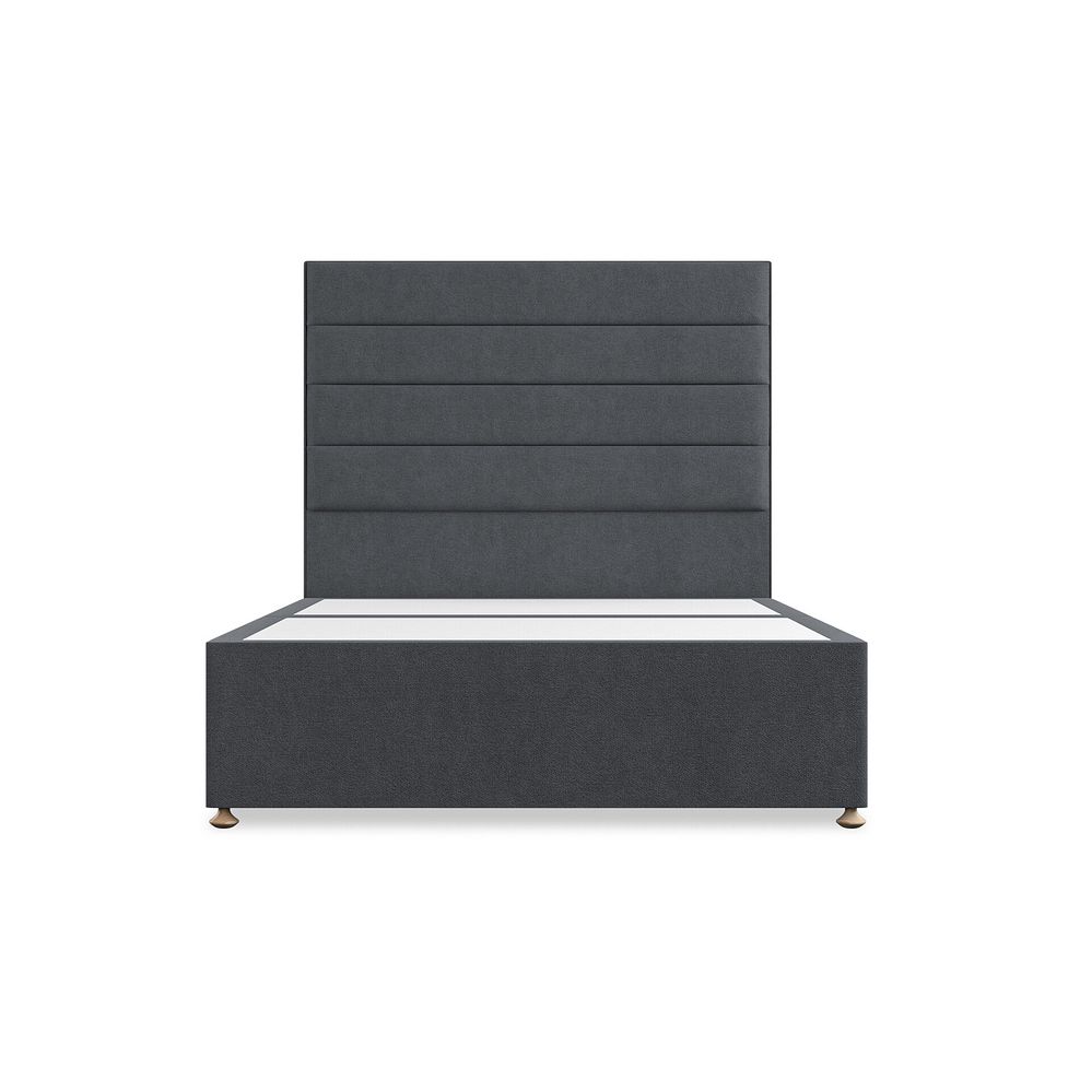 Penryn Double Divan Bed in Venice Fabric - Anthracite 3