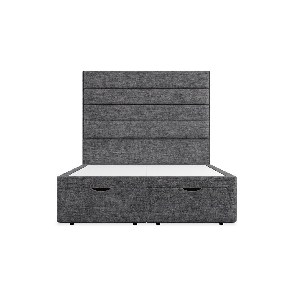 Penryn Double Storage Ottoman Bed in Brooklyn Fabric - Asteroid Grey Thumbnail 4