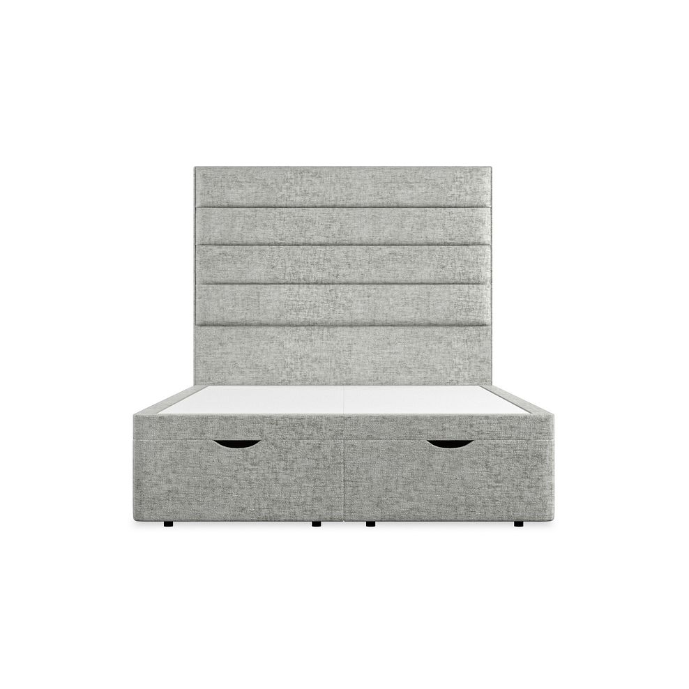 Penryn Double Storage Ottoman Bed in Brooklyn Fabric - Fallow Grey 4