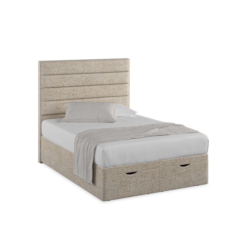 Penryn Double Storage Ottoman Bed in Brooklyn Fabric - Quill Grey Thumbnail 1