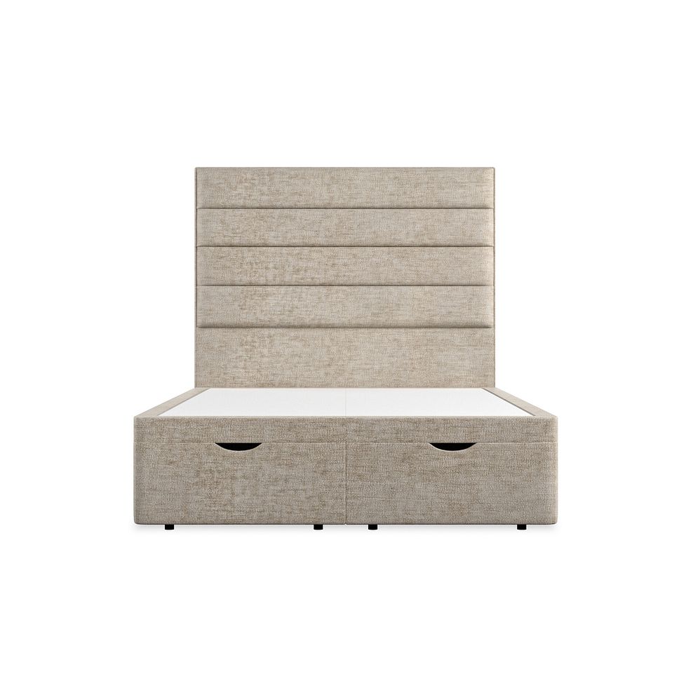 Penryn Double Storage Ottoman Bed in Brooklyn Fabric - Quill Grey Thumbnail 4