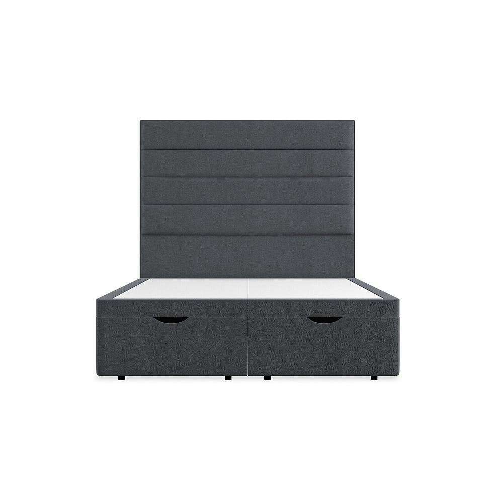 Penryn Double Storage Ottoman Bed in Venice Fabric - Anthracite 4