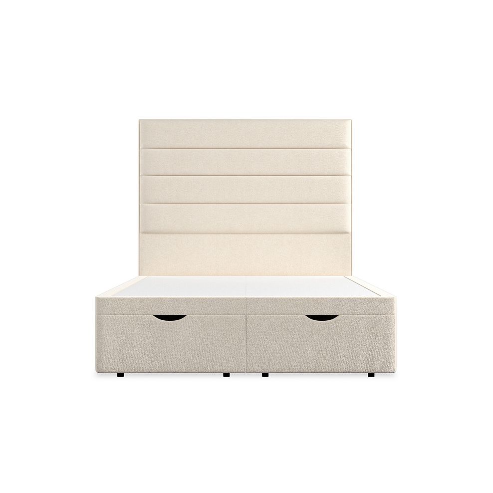 Penryn Double Storage Ottoman Bed in Venice Fabric - Cream Thumbnail 4