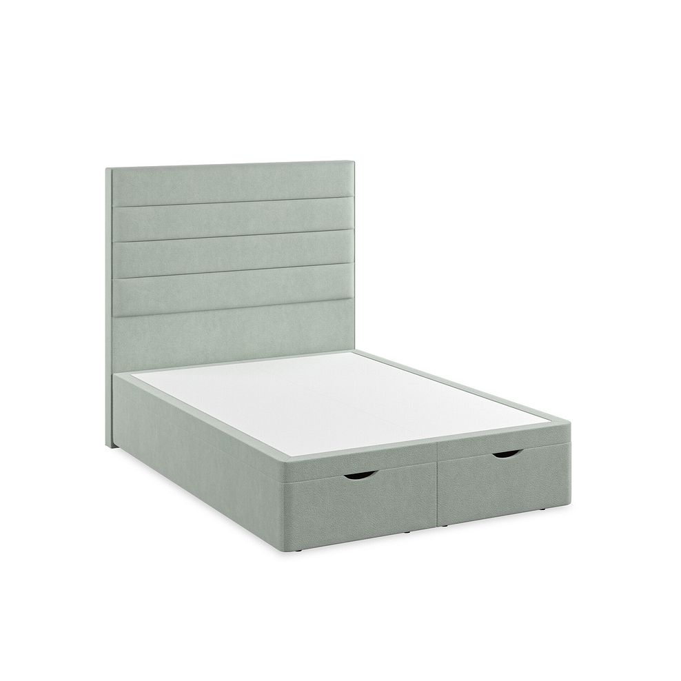 Penryn Double Storage Ottoman Bed in Venice Fabric - Duck Egg Thumbnail 2