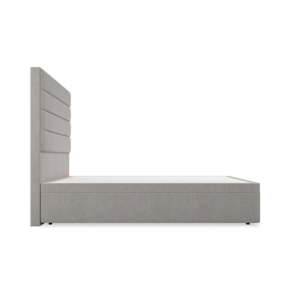 Penryn Double Storage Ottoman Bed in Venice Fabric - Grey Thumbnail 5
