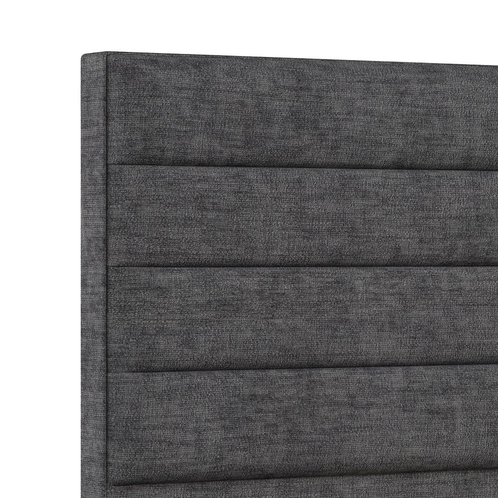 Penryn King-Size 2 Drawer Divan Bed in Brooklyn Fabric - Asteroid Grey 5