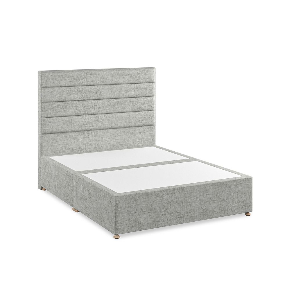 Penryn King-Size 2 Drawer Divan Bed in Brooklyn Fabric - Fallow Grey 2