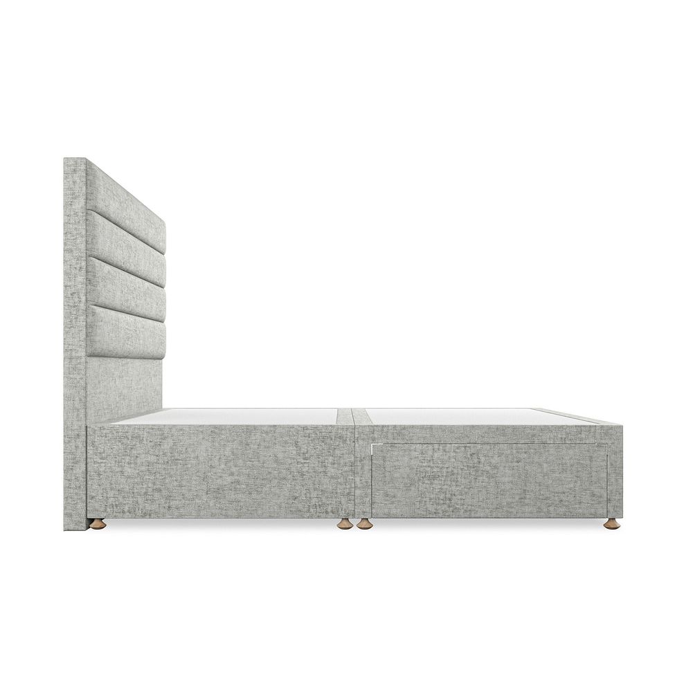 Penryn King-Size 2 Drawer Divan Bed in Brooklyn Fabric - Fallow Grey 4