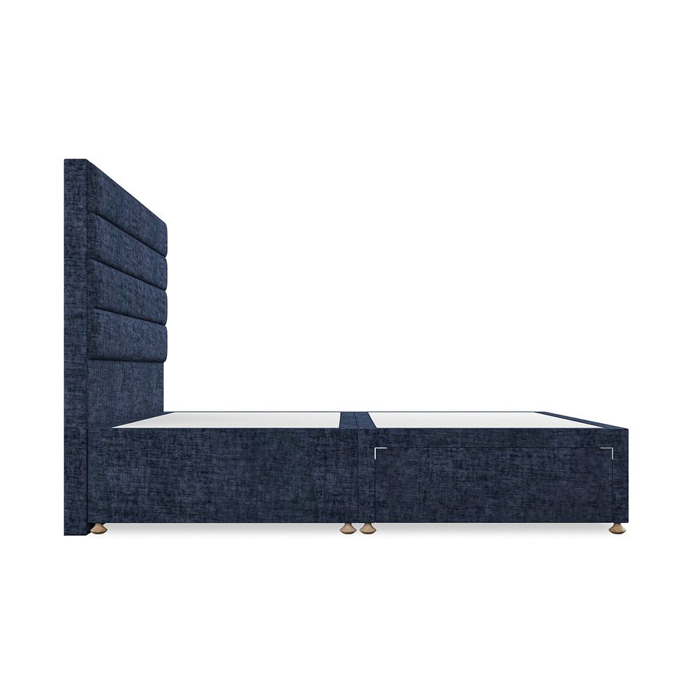 Penryn King-Size 2 Drawer Divan Bed in Brooklyn Fabric - Hummingbird Blue 4