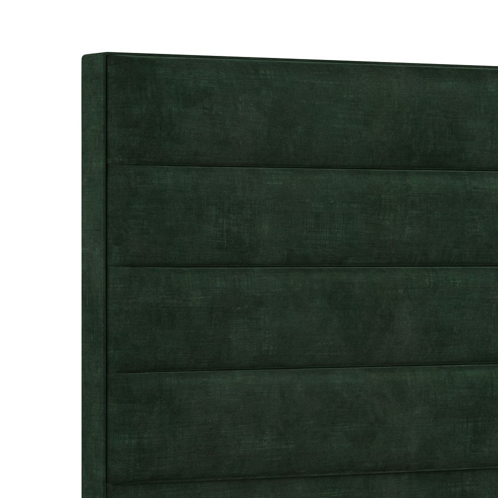 Penryn King-Size 2 Drawer Divan Bed in Heritage Velvet - Bottle Green 5