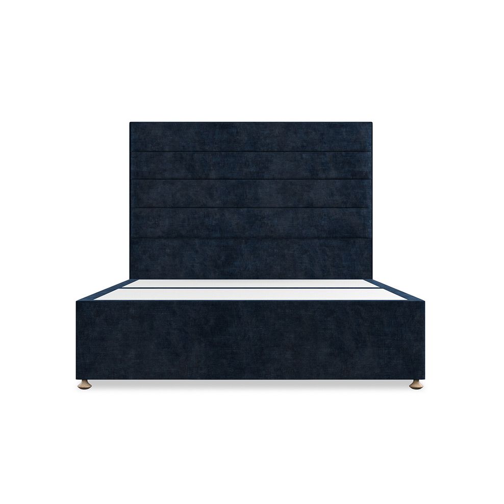 Penryn King-Size 2 Drawer Divan Bed in Heritage Velvet - Royal Blue 3