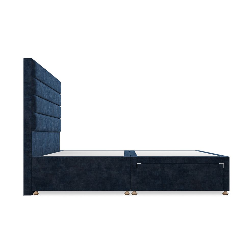 Penryn King-Size 2 Drawer Divan Bed in Heritage Velvet - Royal Blue 4