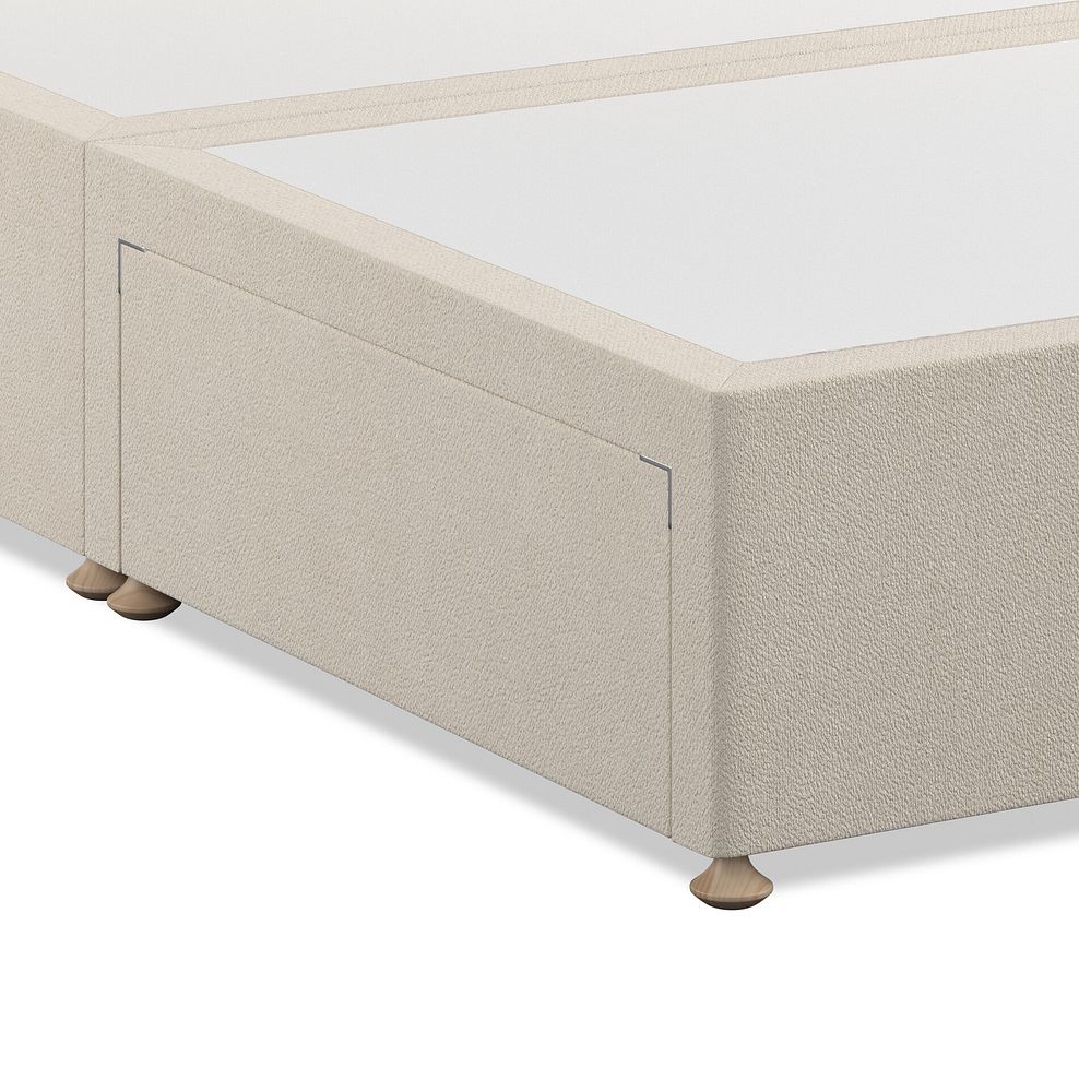 Penryn King-Size 2 Drawer Divan Bed in Venice Fabric - Cream 6