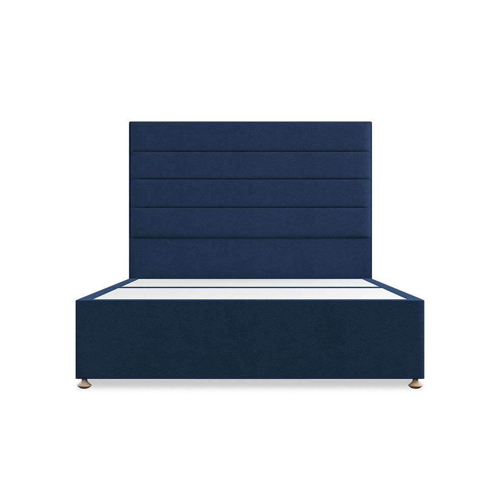 Penryn King-Size 2 Drawer Divan Bed in Venice Fabric - Marine 3