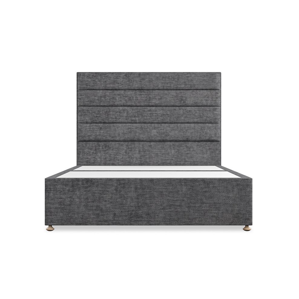 Penryn King-Size 4 Drawer Divan Bed in Brooklyn Fabric - Asteroid Grey 3