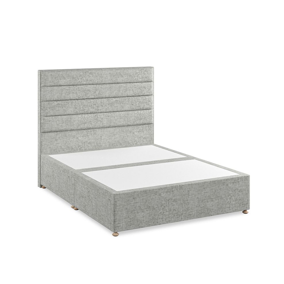 Penryn King-Size 4 Drawer Divan Bed in Brooklyn Fabric - Fallow Grey 2