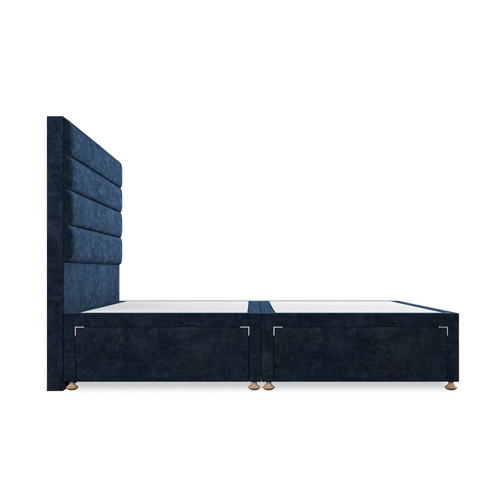Penryn King-Size 4 Drawer Divan Bed in Heritage Velvet - Royal Blue 4