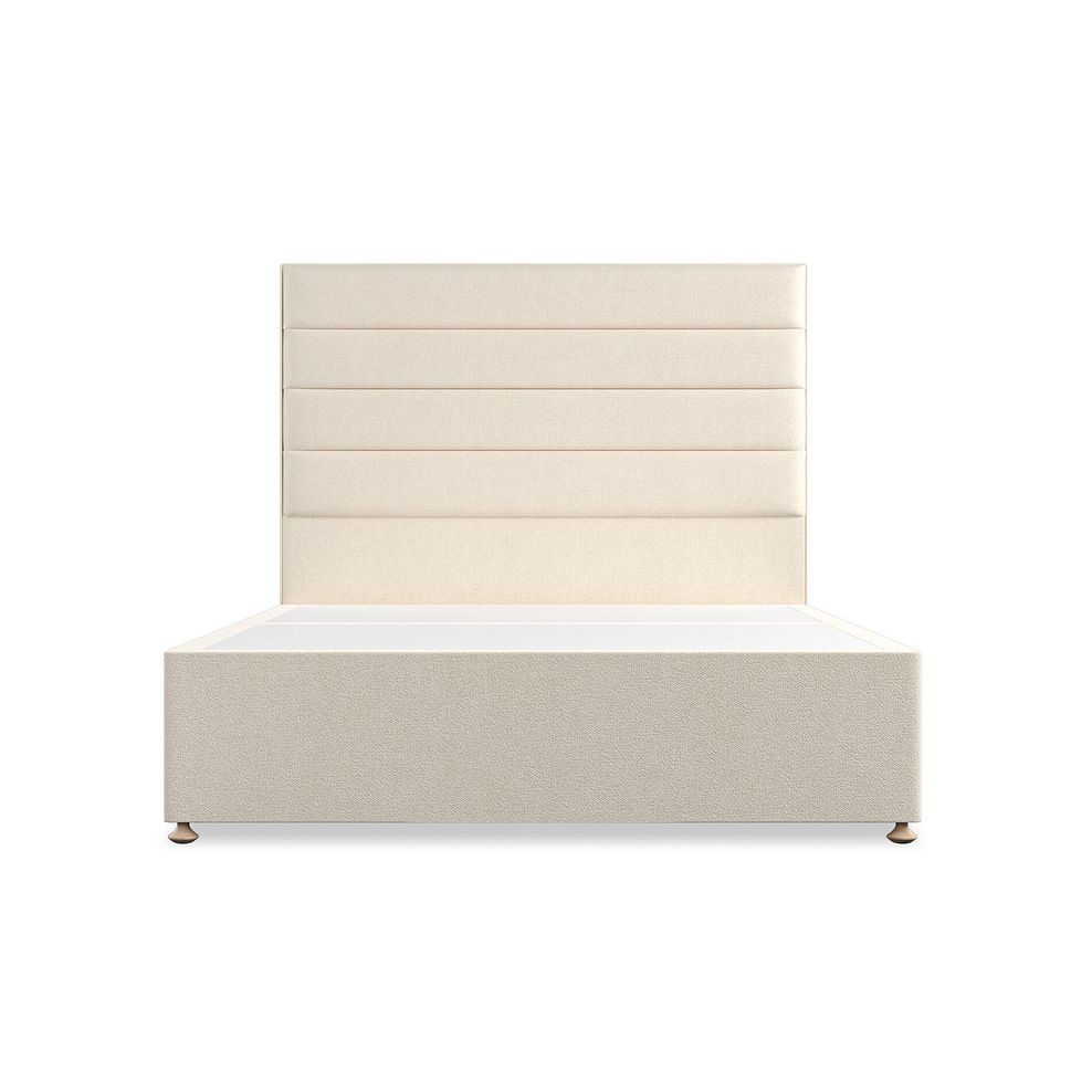 Penryn King-Size 4 Drawer Divan Bed in Venice Fabric - Cream 3