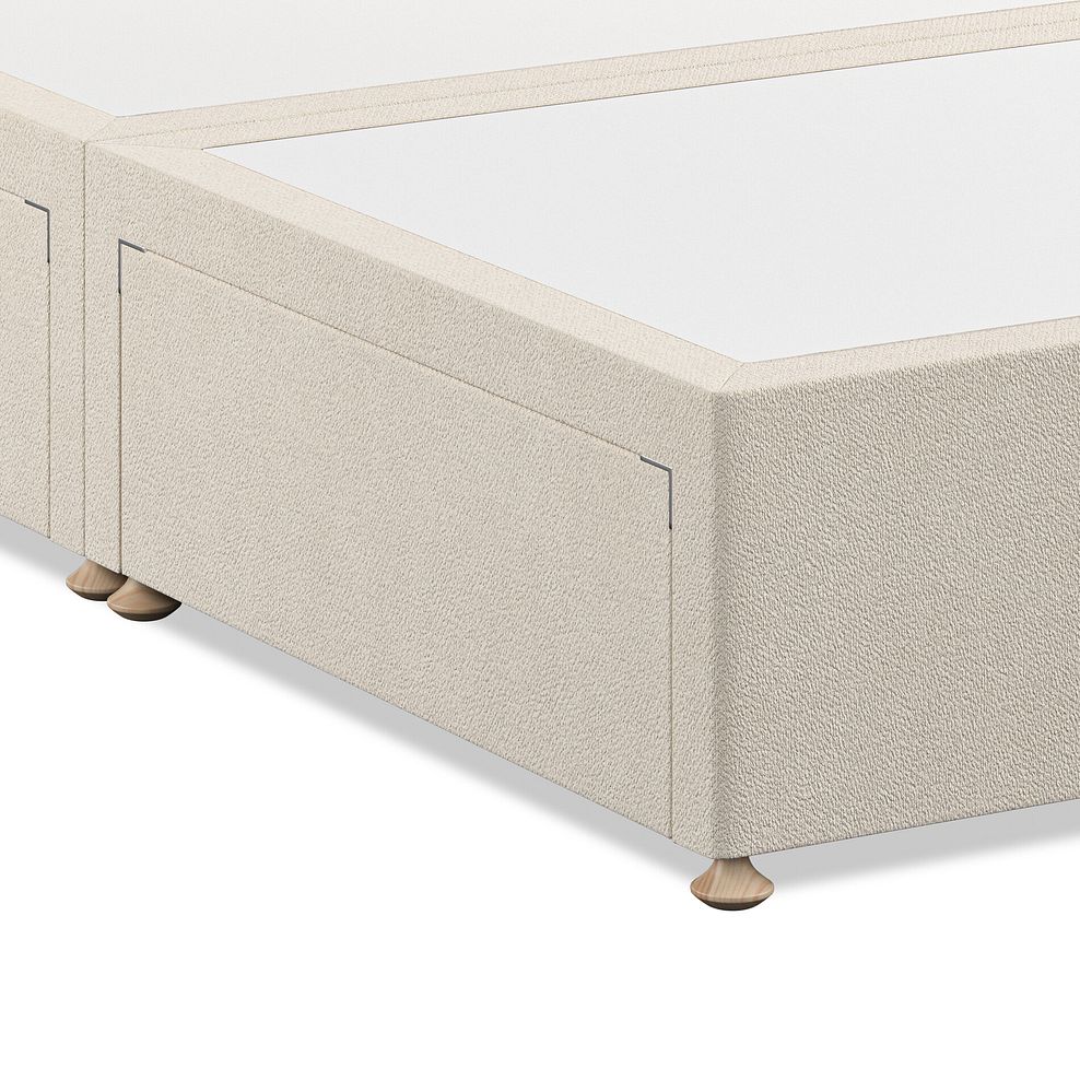 Penryn King-Size 4 Drawer Divan Bed in Venice Fabric - Cream 6