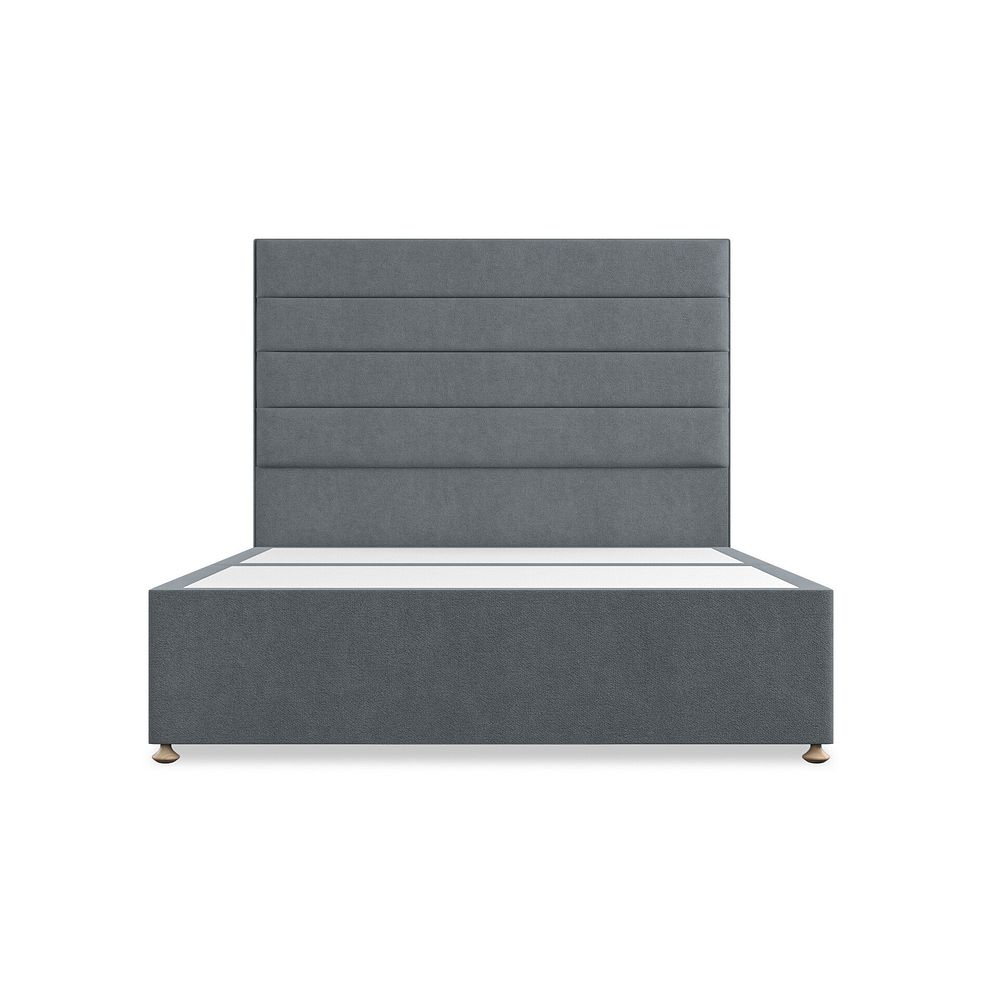 Penryn King-Size 4 Drawer Divan Bed in Venice Fabric - Graphite 3