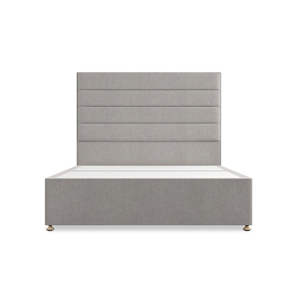 Penryn King-Size 4 Drawer Divan Bed in Venice Fabric - Grey 3