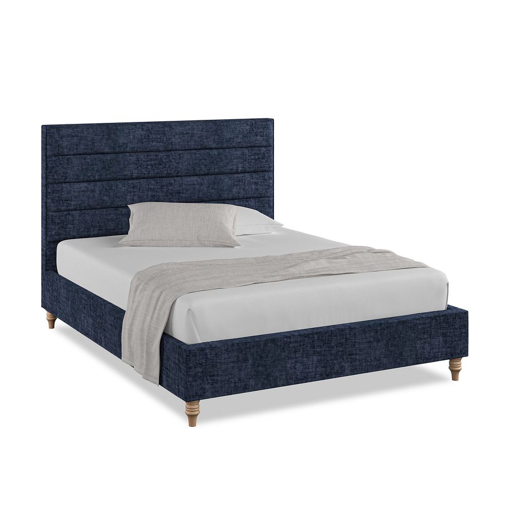 Penryn King-Size Bed in Brooklyn Fabric - Hummingbird Blue